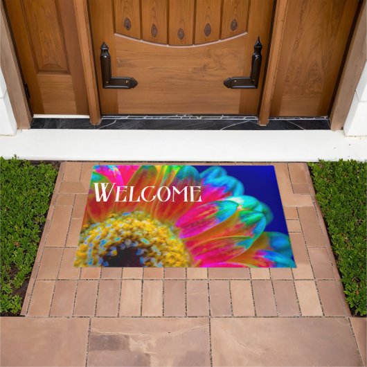 Psychedelic Daisy Doormat Fußmatte (Außenbereich)
