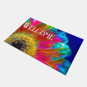 Psychedelic Daisy Doormat Fußmatte (Schrägansicht)