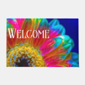 Psychedelic Daisy Doormat Fußmatte (Vorderseite)