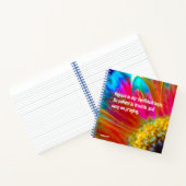 Psychedelic Daisy Romans 12:12 Spiral Notebook Notizblock (Innenseite)