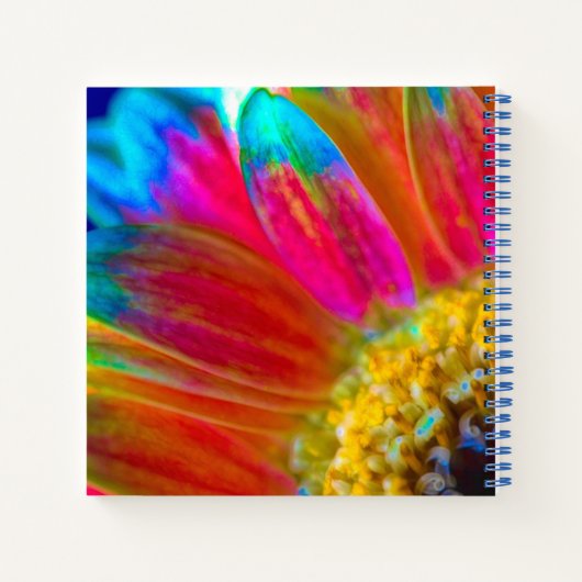 Psychedelic Daisy Romans 12:12 Spiral Notebook Notizblock (Rückseite)