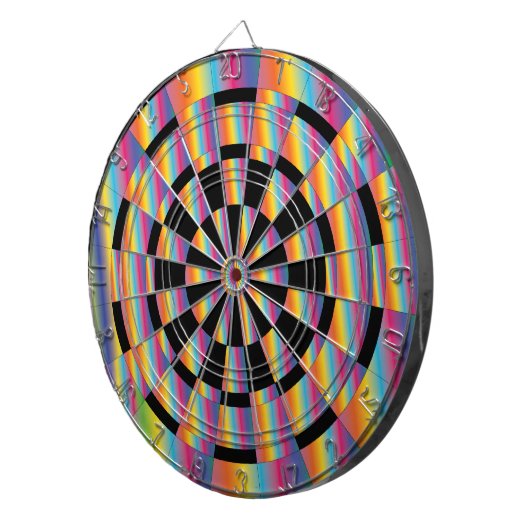 Psychedelic Dartboard Dartscheibe (Vorderseite rechts)