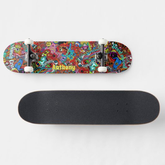 Psychedelic Deck für Skateboard (Horizontal)