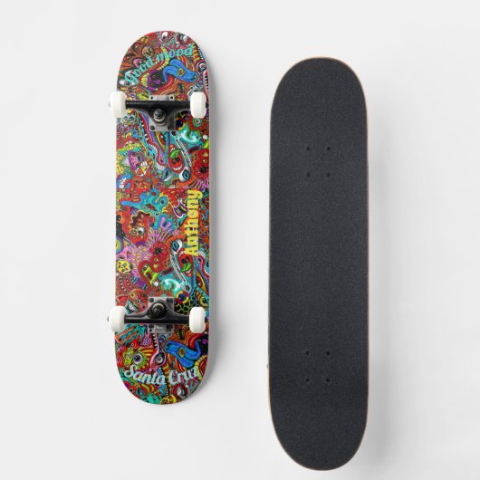 Psychedelic Deck für Skateboard (Vorderseite)