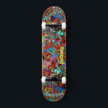 Psychedelic Deck für Skateboard<br><div class="desc">Machen Sie dieses psychedelische Deck zu sich,  indem Sie Ihren Text hinzufügen. Um auf erweiterte Bearbeitungstools zuzugreifen,  gehen Sie bitte zu "Personalisieren Sie diese Vorlage" und klicken Sie auf "Details",  scrollen Sie nach unten und drücken Sie den Link "Klicken Sie auf,  um die Vorlage anzupassen".</div>