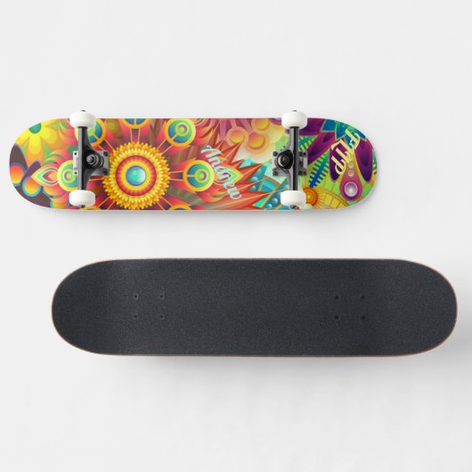 Psychedelic Deck für Skateboard (Horizontal)