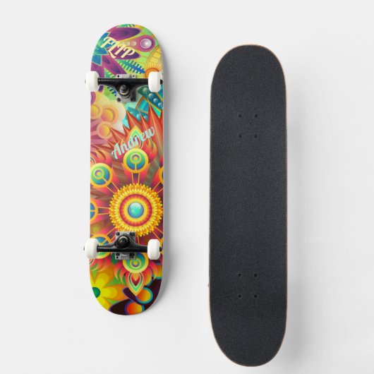 Psychedelic Deck für Skateboard (Vorderseite)