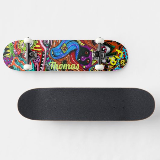 Psychedelic Deck für Skateboarder Skateboard (Horizontal)