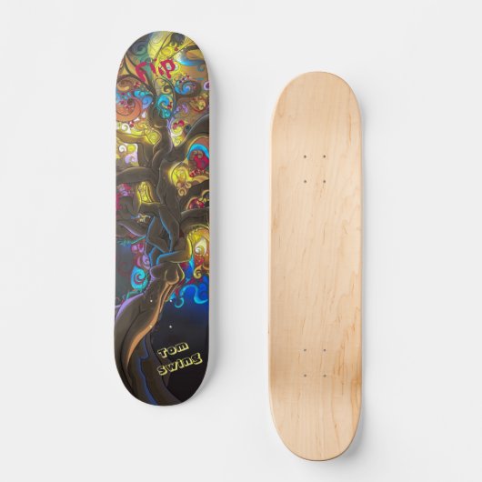 Psychedelic Deck für Skateboarder Skateboard (Vorderseite)