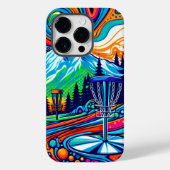 Psychedelic Disk Golf Course Case-Mate iPhone Hülle (Rückseite)