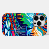 Psychedelic Disk Golf Course Case-Mate iPhone Hülle (Rückseite (Horizontal))
