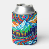 Psychedelic Disk Golf Course Dosenkühler (Kanne Vorderseite)