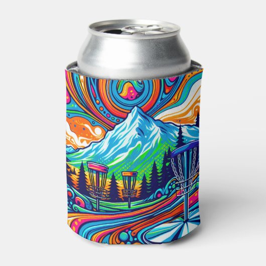 Psychedelic Disk Golf Course Dosenkühler (Kanne Vorderseite)