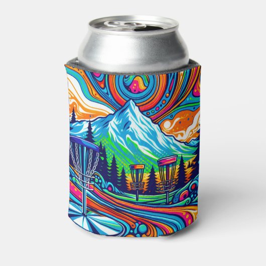 Psychedelic Disk Golf Course Dosenkühler (Kanne Rückseite)