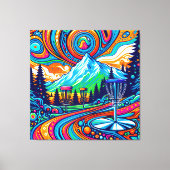 Psychedelic Disk Golf Course Leinwanddruck (Vorderseite)