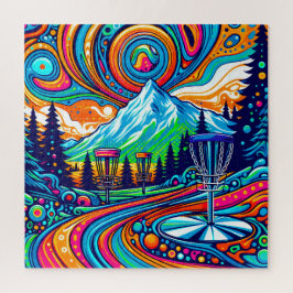 Psychedelic Disk Golf Course Puzzle