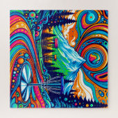 Psychedelic Disk Golf Course Puzzle (Horizontal)