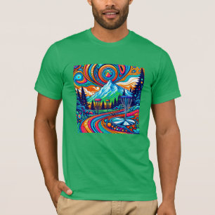 Psychedelic Disk Golf Course T-Shirt