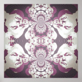 Psychedelic Donald Trump Poster (Vorne)