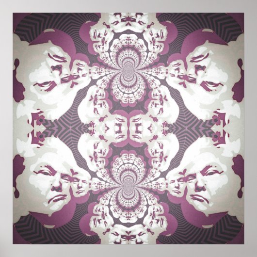 Psychedelic Donald Trump Poster (Vorne)