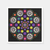 Psychedelic Dot Mandala Serviette (Vorderseite)