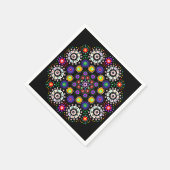 Psychedelic Dot Mandala Serviette (Ecke)
