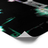 Psychedelic Downtown Kansas City Poster (Ecke)