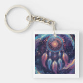 psychedelic dreamcatcher design schlüsselanhänger (Vorderseite)