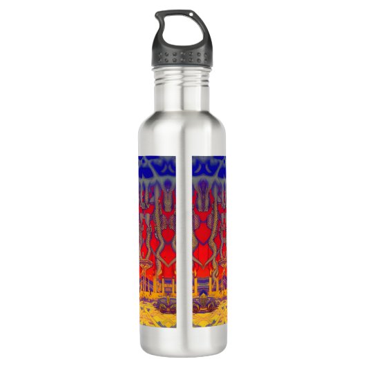 Psychedelic Dreamland Edelstahlflasche (Rückseite)