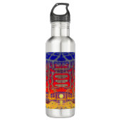 Psychedelic Dreamland Edelstahlflasche (Vorderseite)