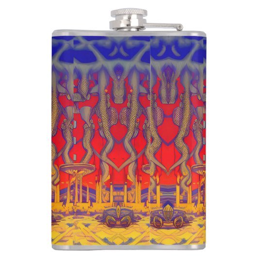 Psychedelic Dreamland Flachmann (Rückseite)