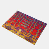 Psychedelic Dreamland Fußmatte (Schrägansicht)