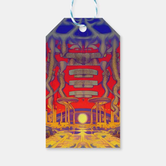 Psychedelic Dreamland Geschenkanhänger (Rückseite)