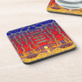 Psychedelic Dreamland Getränkeuntersetzer (Linke Seite)