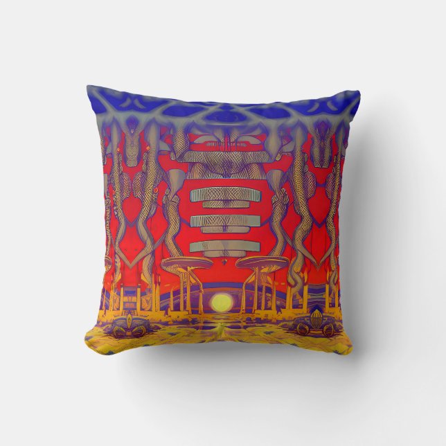 Psychedelic Dreamland Kissen (Vorderseite)