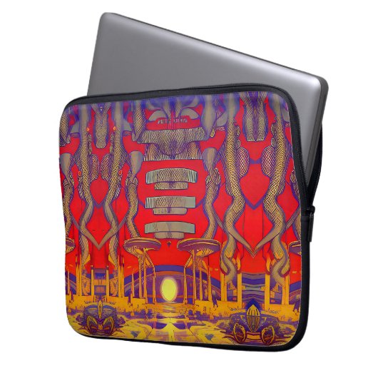 Psychedelic Dreamland Laptopschutzhülle (Vorderseite Links)