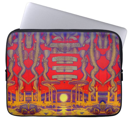 Psychedelic Dreamland Laptopschutzhülle (Vorderseite)