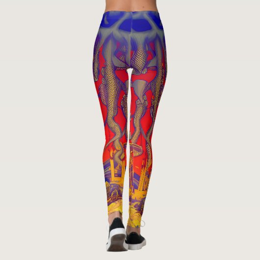 Psychedelic Dreamland Leggings (Rückseite)