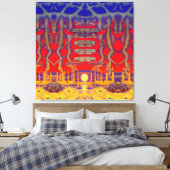 Psychedelic Dreamland Leinwanddruck (Insitu (Schlafzimmer))