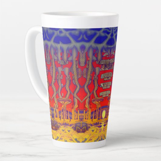 Psychedelic Dreamland Milchtasse (Linke Ecke)