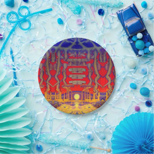 Psychedelic Dreamland Pappteller (Party)