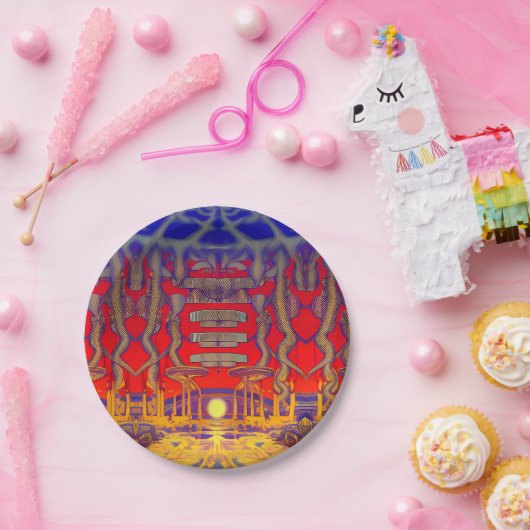 Psychedelic Dreamland Pappteller (Party)