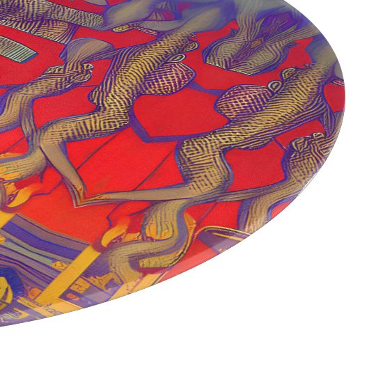 Psychedelic Dreamland Schneidebrett (Ecke)