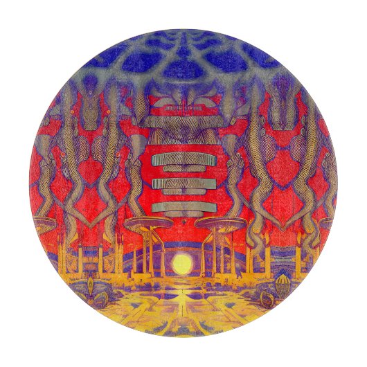 Psychedelic Dreamland Schneidebrett (Vorderseite)