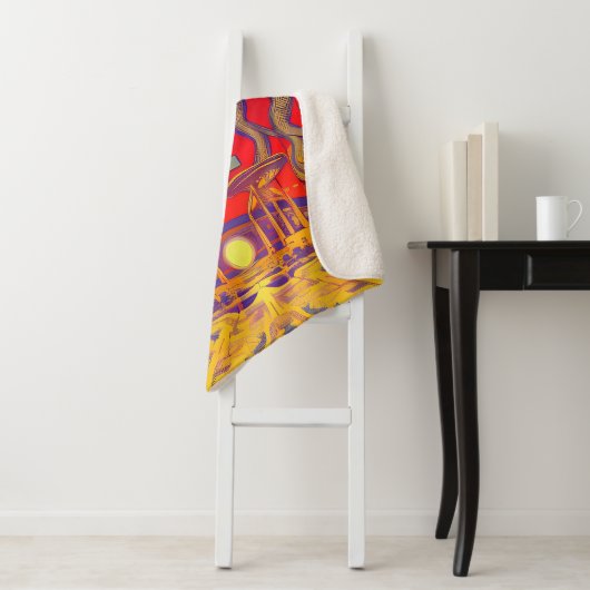 Psychedelic Dreamland Sherpadecke (Beispiel)