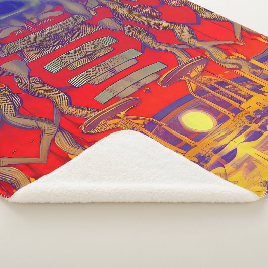 Psychedelic Dreamland Sherpadecke (3/4)