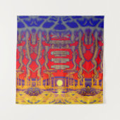 Psychedelic Dreamland Wandteppich (Vorderseite)