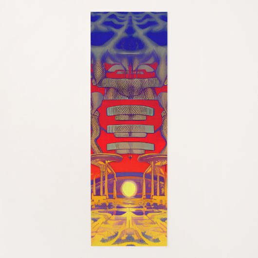 Psychedelic Dreamland Yogamatte (Vorderseite)