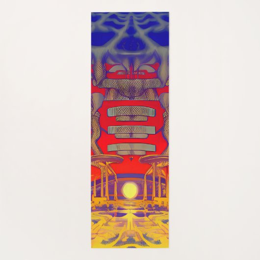 Psychedelic Dreamland Yogamatte (Rückseite)