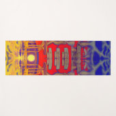 Psychedelic Dreamland Yogamatte (Vorderseite (Horizontal))